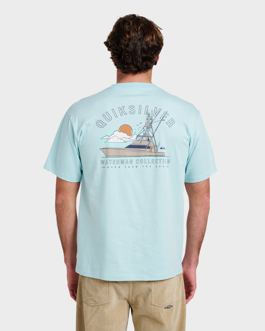 Waterman The Rig Classic T-shirt - Sterling Blue