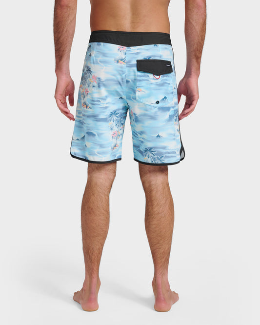Surfsilk Tropical Surf 19" Boardshorts - Total Eclipse
