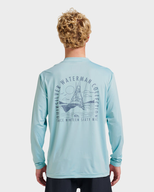 Waterman Coolbreeze Long Sleeve Surf Tee - Sterling Blue
