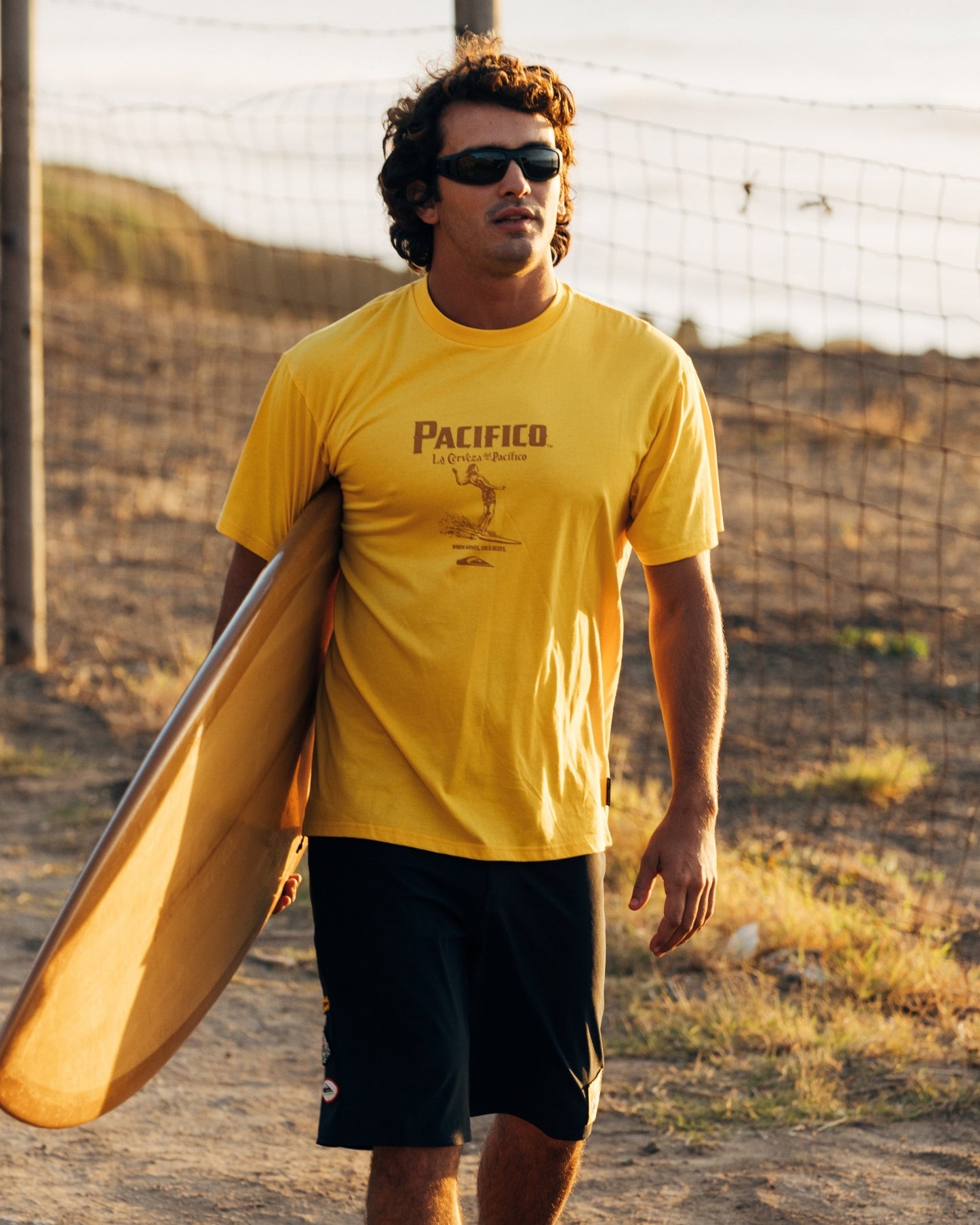Quiksilver x Pacifico Baja Arch T-Shirt - Sunshine