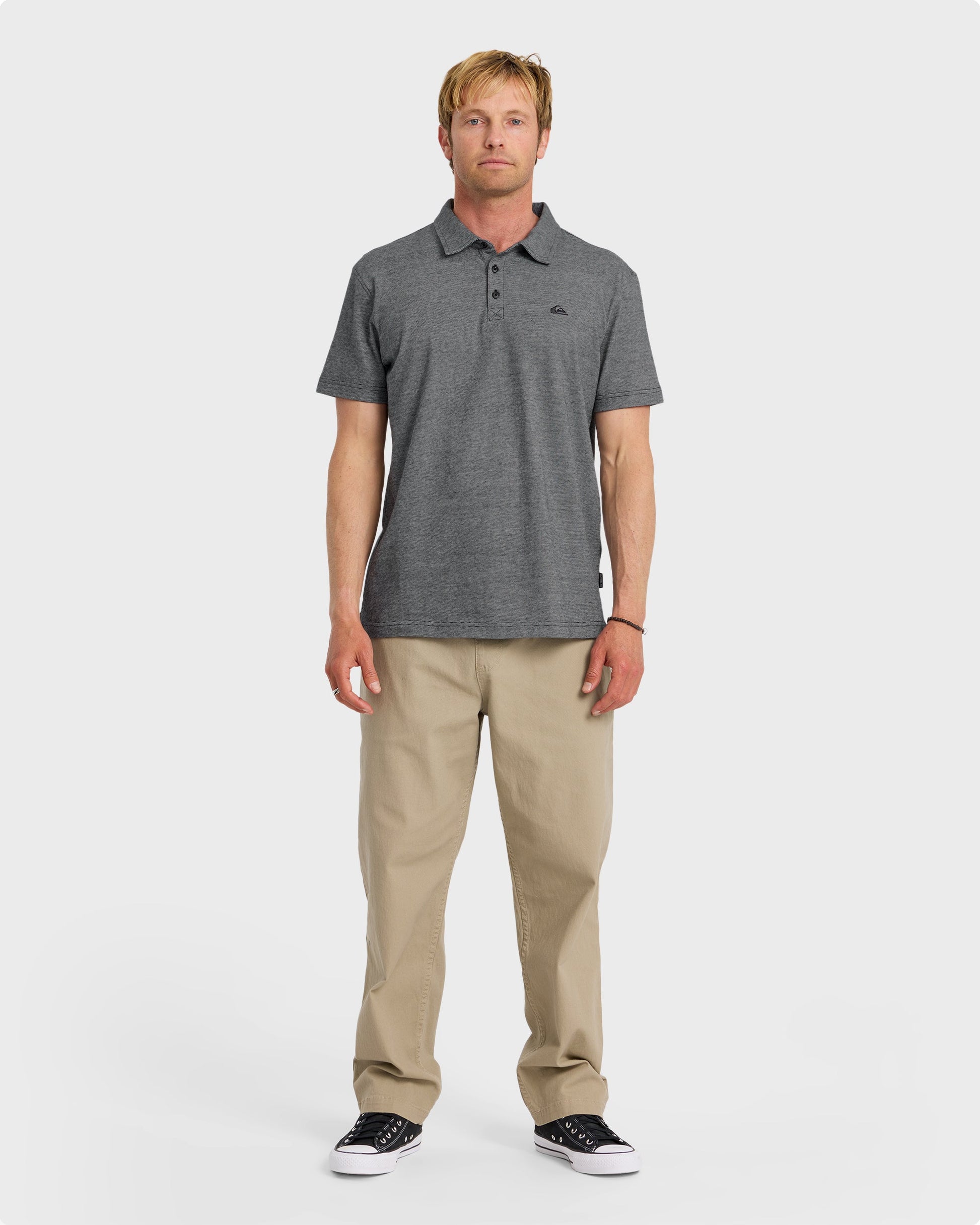 Sunset Cruise Polo Shirt - Black