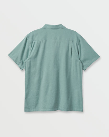 Flecky Island Short Sleeve Shirt - Jade Grey