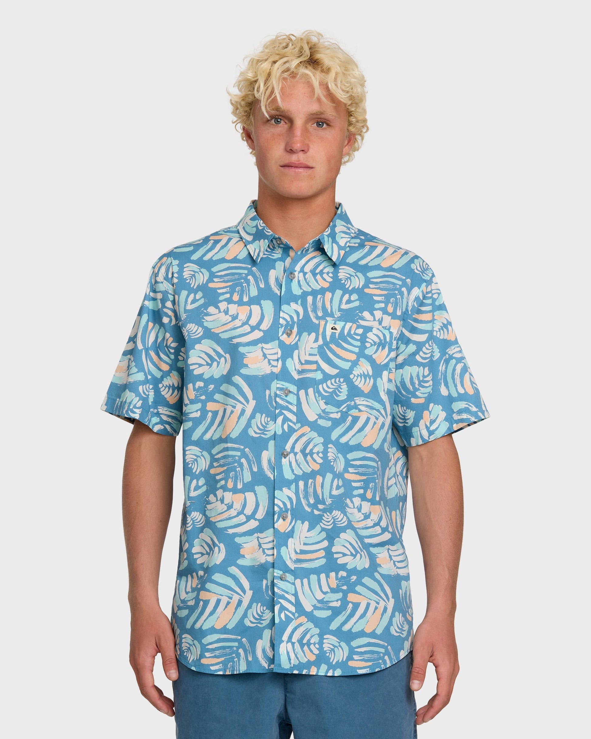 Shades Classic Stretch Short Sleeve Shirt - Niagara