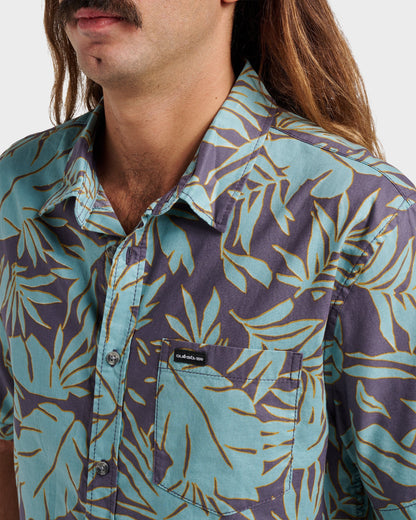 Palm Trip Classic Short Sleeve Shirt - Graystone