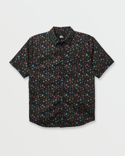 Ditsy Mini Classic Short Sleeve Shirt - Eclipse