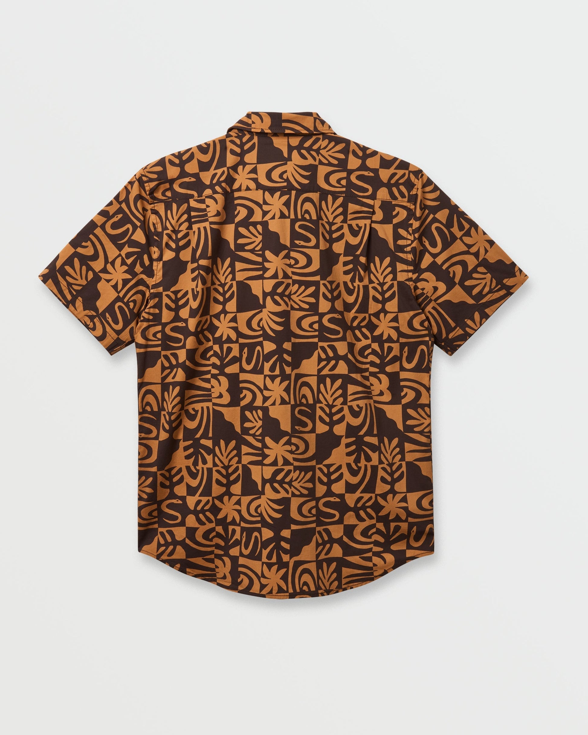Terra Classic Stretch Short Sleeve Shirt - Chocolate