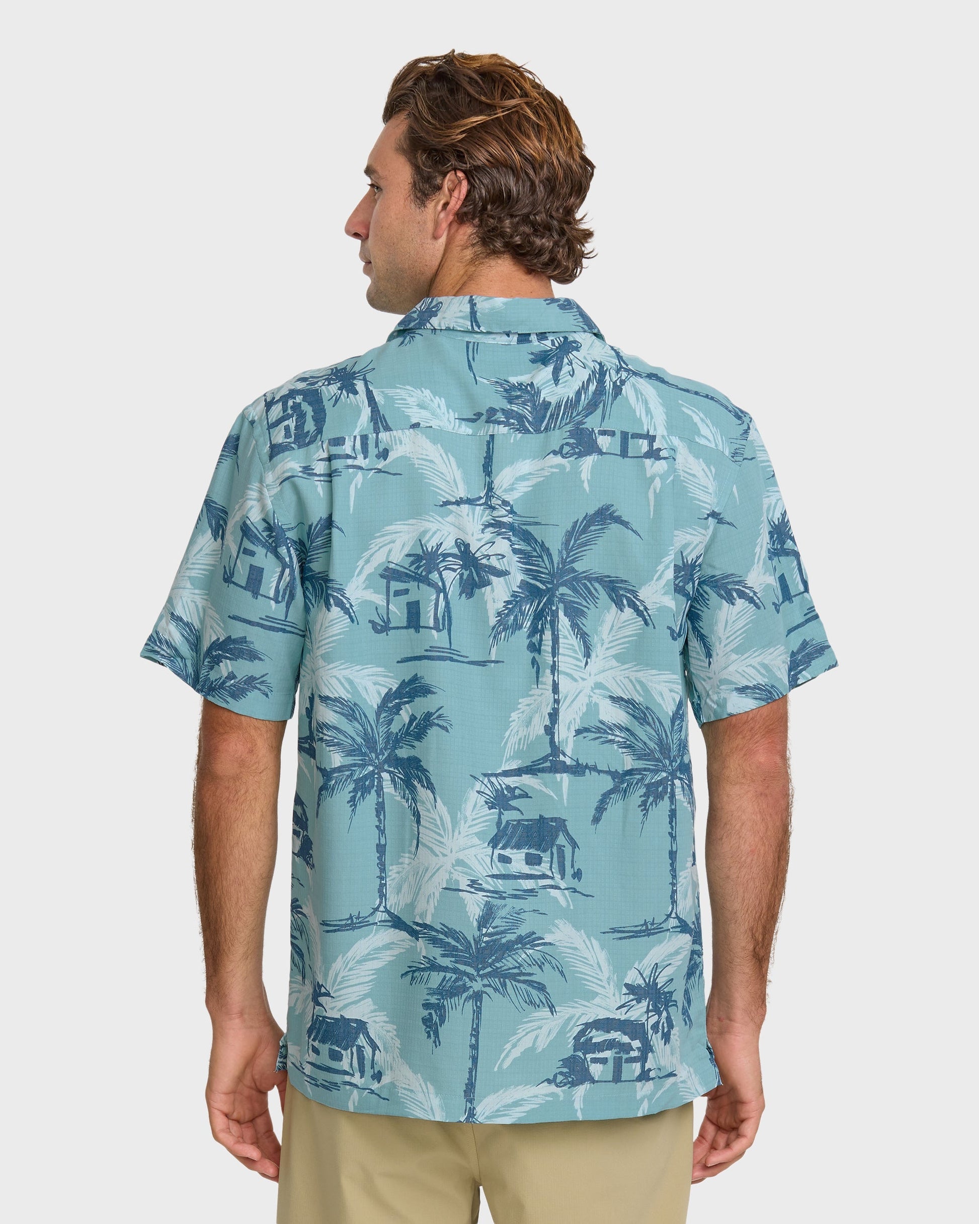 Waterman Off The Grid Shirt - Aqua