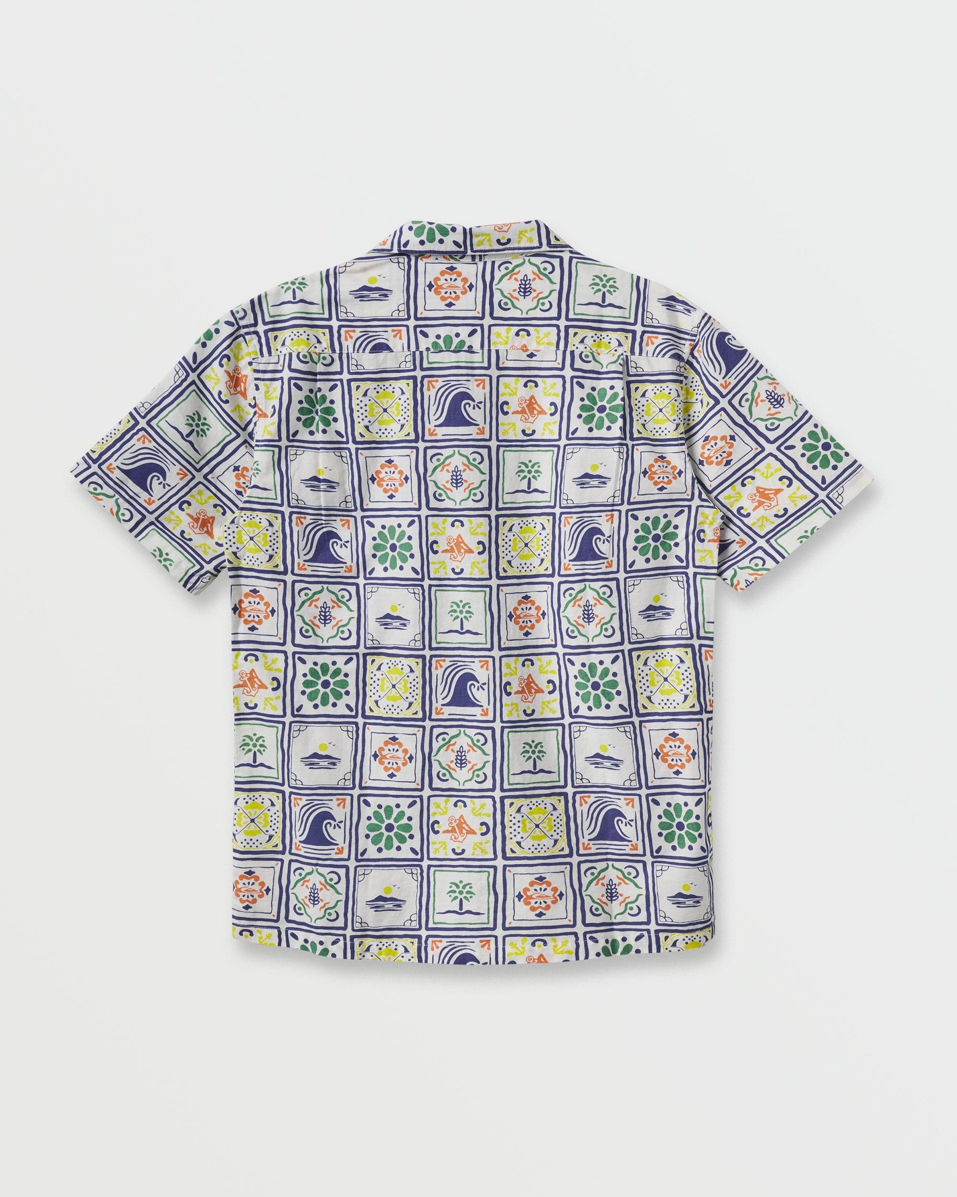 Quiksilver x Pacifico Baja Casual Short Sleeve Shirt - Off White