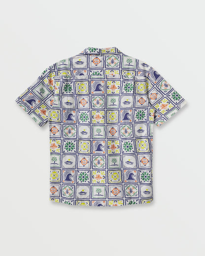 Quiksilver x Pacifico Baja Casual Short Sleeve Shirt - Off White