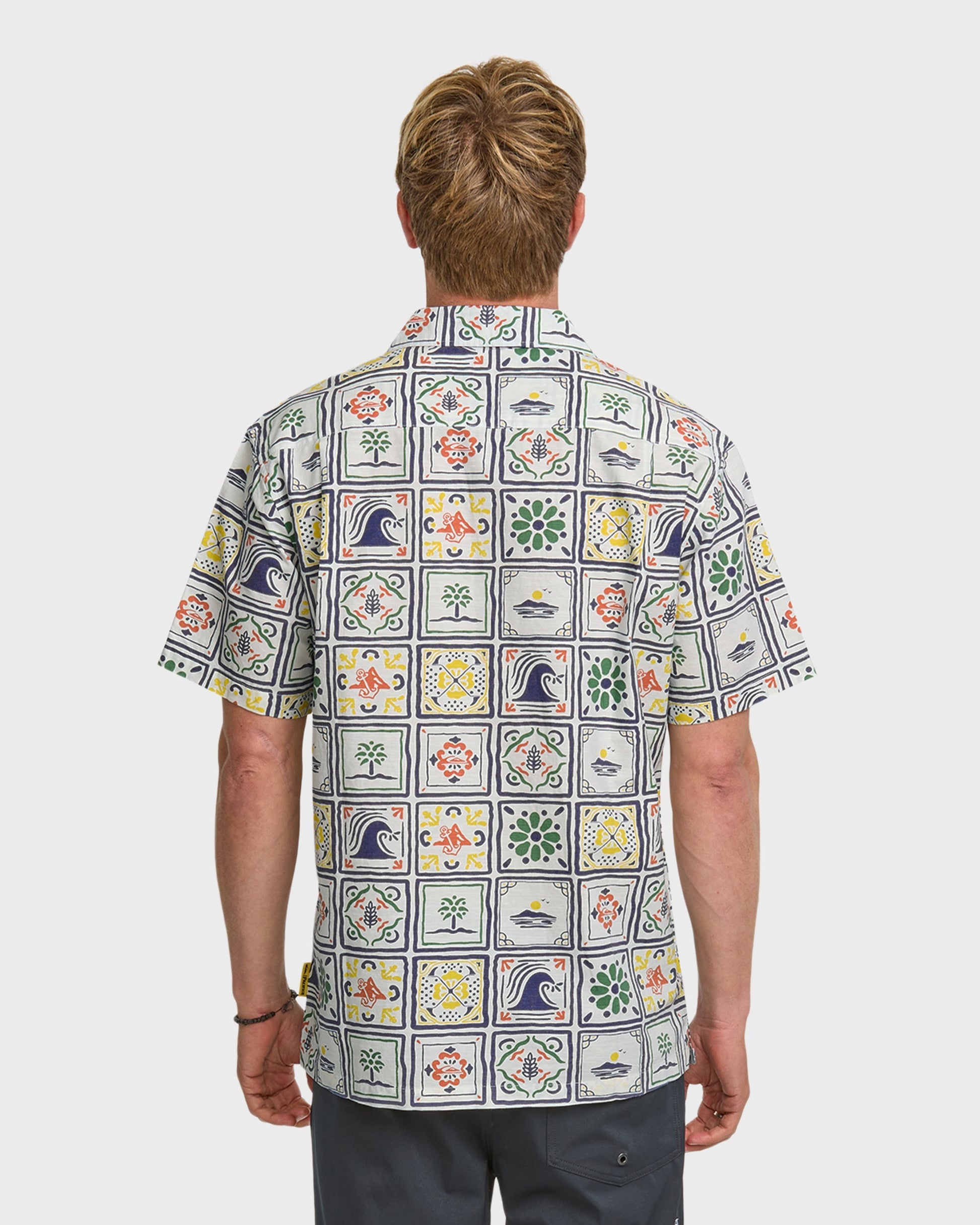 Quiksilver x Pacifico Baja Casual Short Sleeve Shirt - Off White