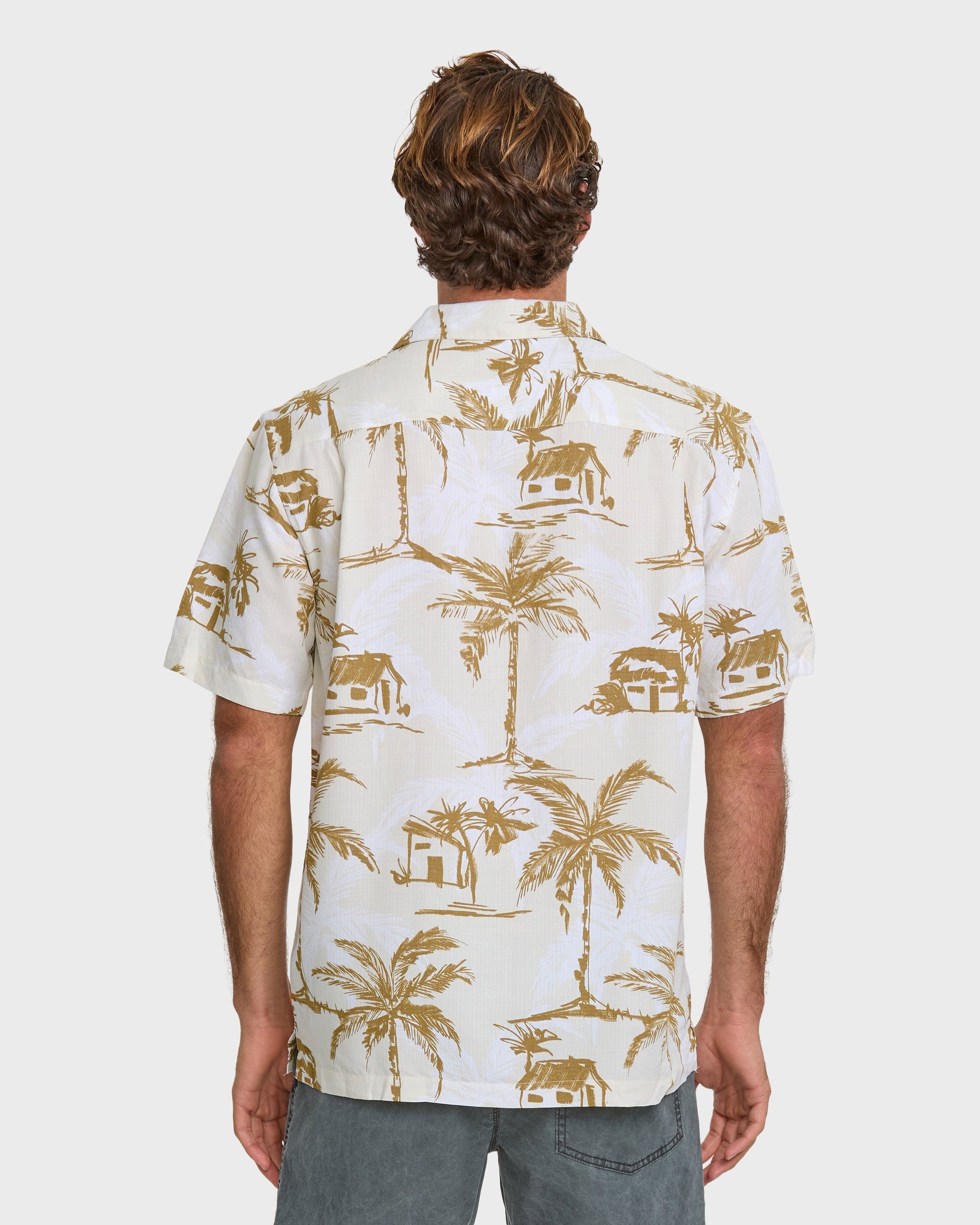 Waterman Off The Grid Shirt - Bone White