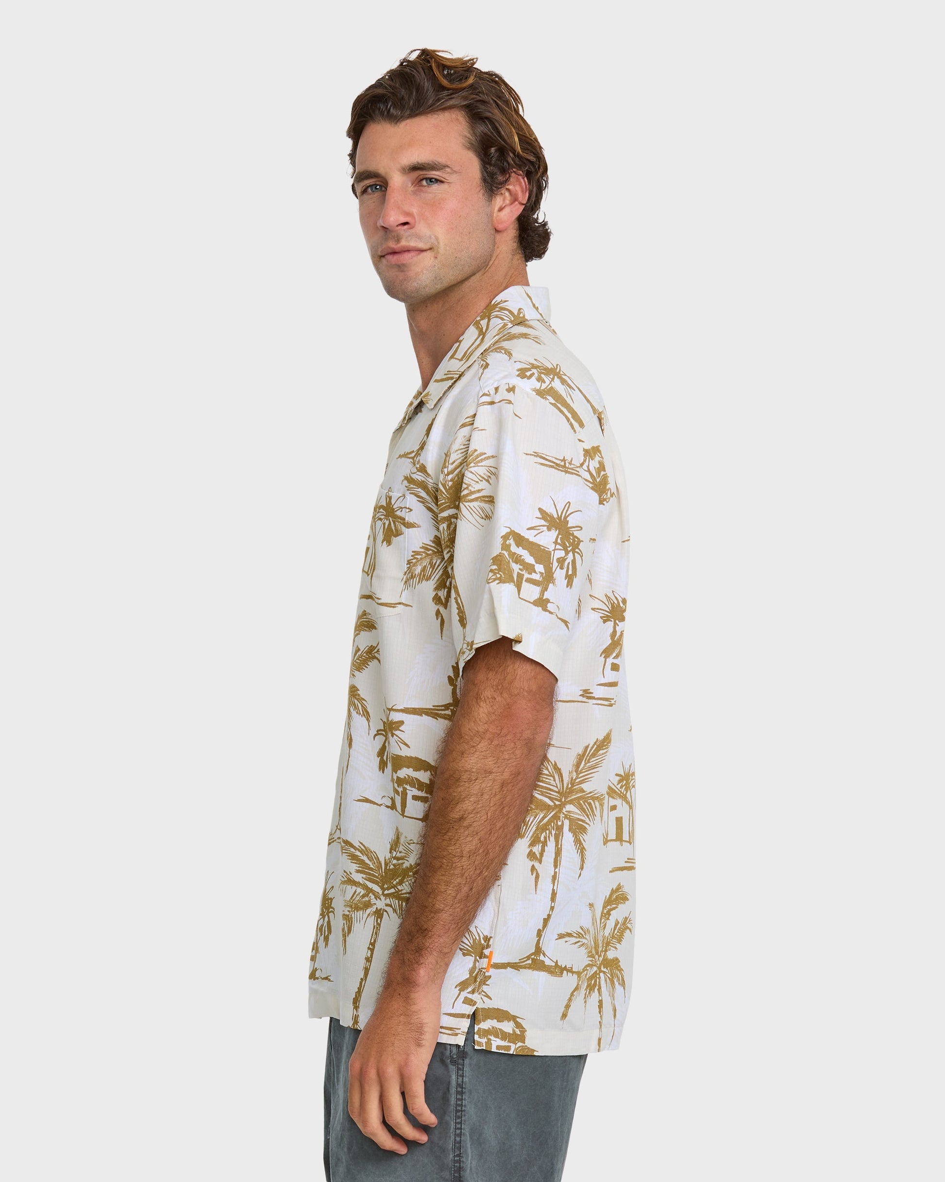 Waterman Off The Grid Shirt - Bone White