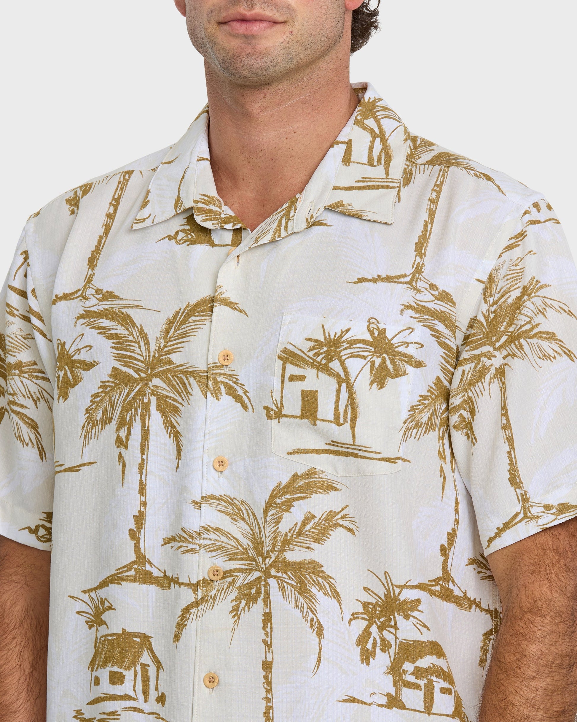 Waterman Off The Grid Shirt - Bone White