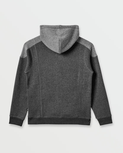 Keller Zip Hoodie - Black Heather