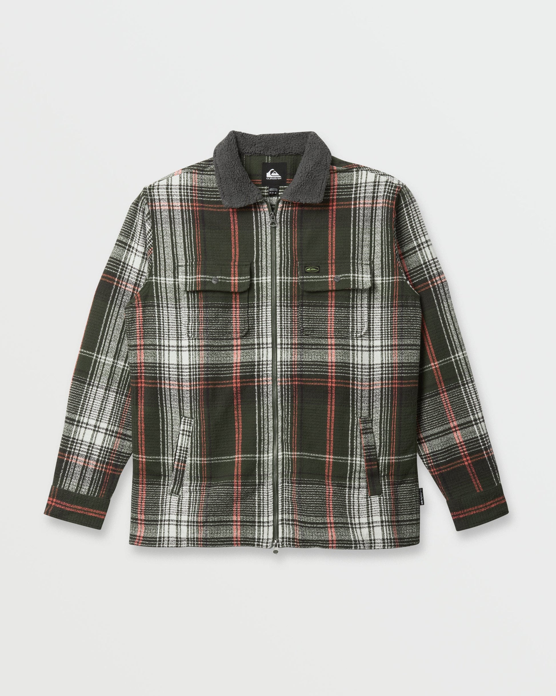 Campo Zip Flannel Shirt - Grape Leaf