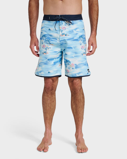 Surfsilk Tropical Surf 19" Boardshorts - Total Eclipse