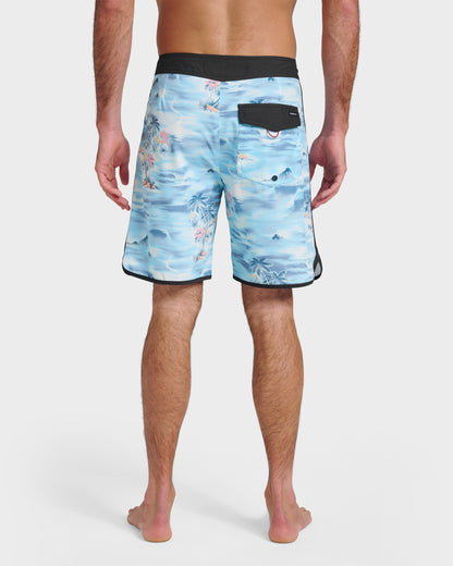 Surfsilk Tropical Surf 19" Boardshorts - Total Eclipse