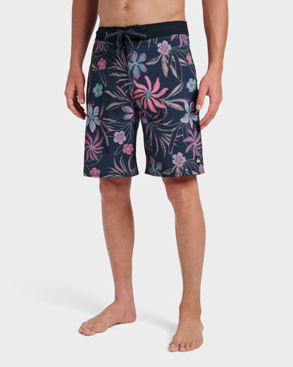 Highline Straight Leg 19" Boardshorts - Total Eclipse
