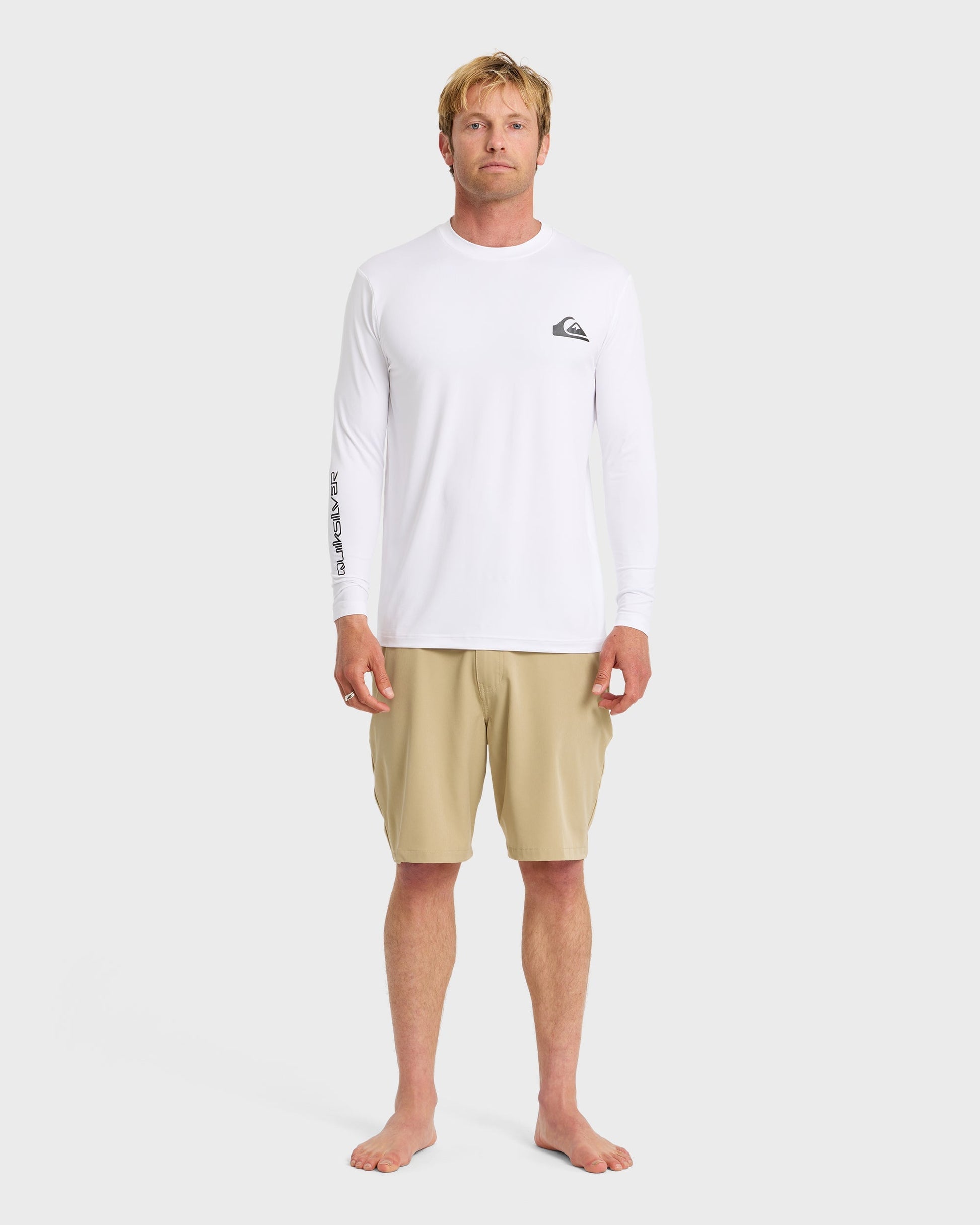 Everyday Long Sleeve Surf Tee - White