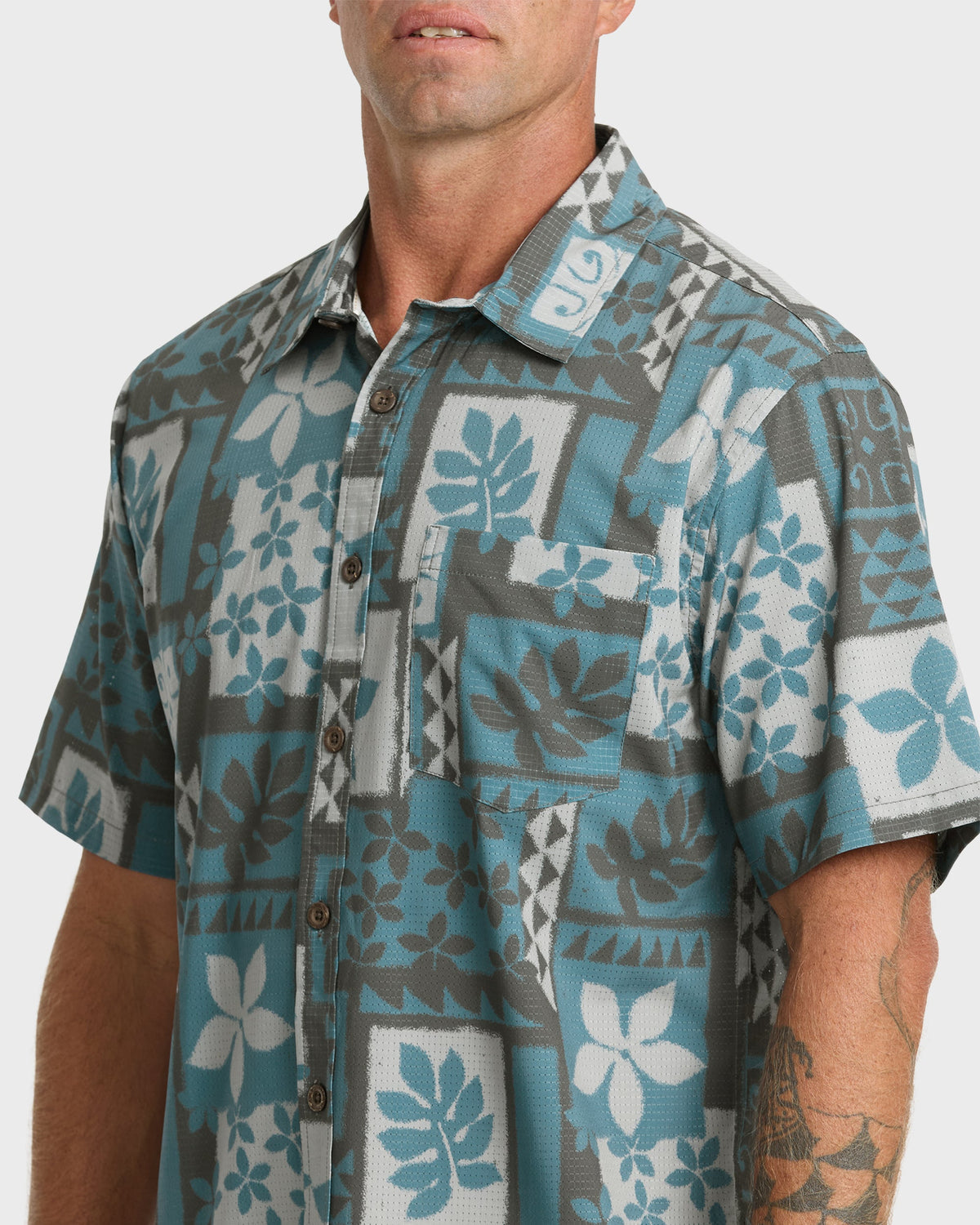 Waterman Sandy Cove Short Sleeve Woven Shirt - Tapestry