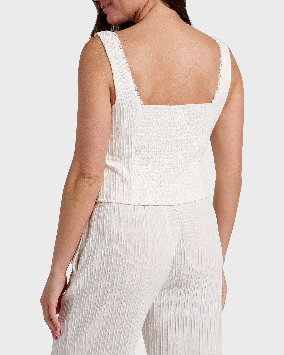 Maci Solid Textured Tank Top